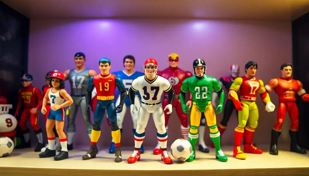 Action figures that bridge the gap between playroom adventures and real-world sports greatness.