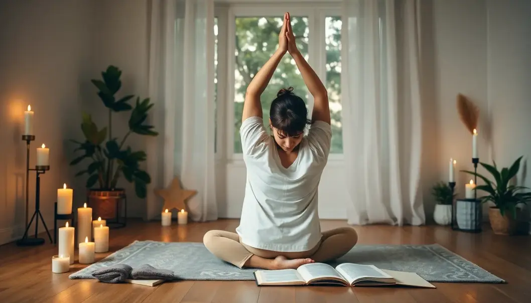 A calming bedroom environment ready for a peaceful evening routine.